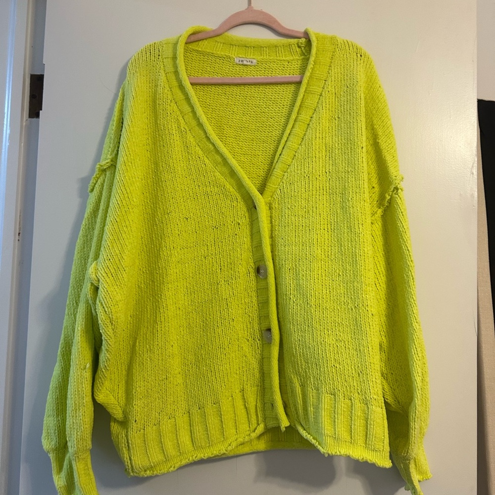 JODIFL Neon Yellow Women's Cardigan